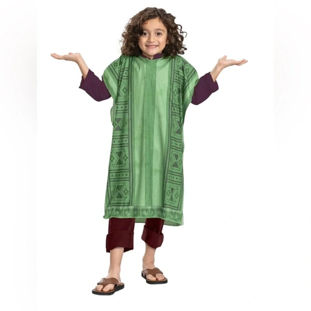 Disney Encanto Bruno Kids Costume - Olive Green size 4/6 Small - Picture 2 of 5